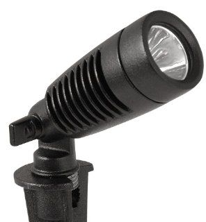 Moonrays 95557 LED Outdoor Landscape Metal Spot Light Fixture, 2 Pack, Black, 1 Watt.   Outdoor Post Light Accessories  