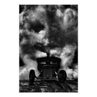 Rat Rod Burn Out Posters