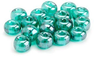 Beaders Paradise LT2E539 Czech Glass Transparent Teal Luster 2/0 E Beads in a Tube