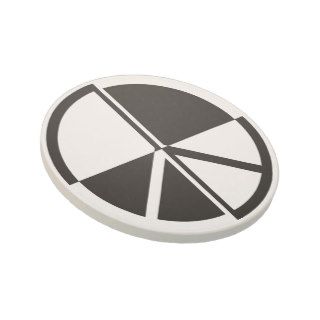 Peace Symbol Black And White Drink Coasters