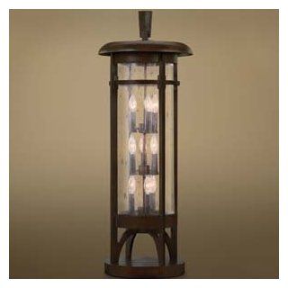 Fine Art Lamps 413383, Aspen Outdoor Post Lighting, 540 Total Watts, Patina    