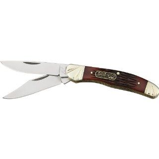 Frost Cutlery & Knives OC556RPB Ocoee River Copperhead Pocket Knife with Red Pick Bone Handles  Folding Camping Knives  Sports & Outdoors
