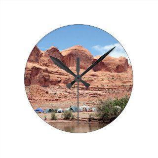 Colorado River near Moab, Utah, USA Round Wall Clock