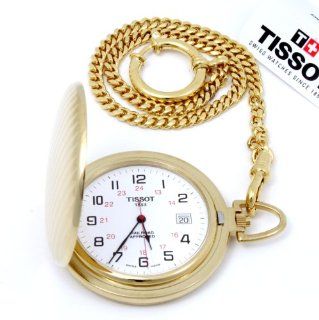 Tissot T Pocket Gold plated White Dial Pocket watch #T83.4.556.12 at  Men's Watch store.