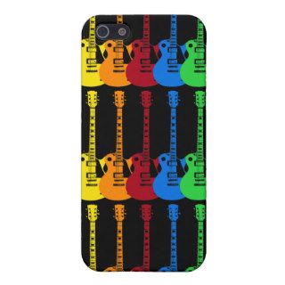 Five Colorful Electric Guitars Case For iPhone 5