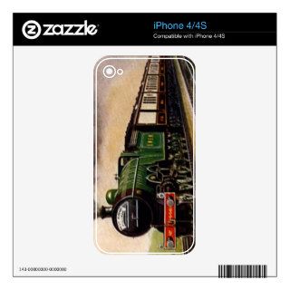 Steam Train iPhone 4/4S Skin Decal For iPhone 4S