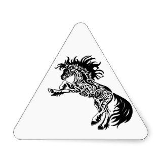 Tribal Wild Stallion Horse Design Sticker