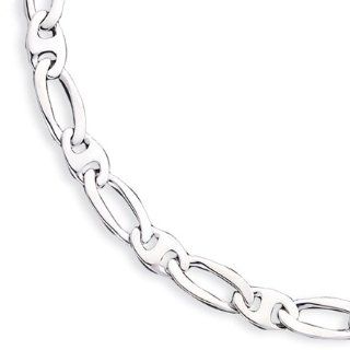 9.5mm, Sterling Silver, Flat Anchor Link Chain, 20 inch Jewelry