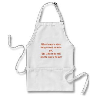 Were happy to share with you such as we've got,aprons