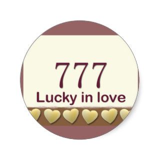 777 Lucky in love Stickers