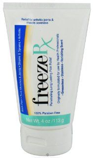 Freeze Rx Tube (Manufacturer Out of Stock NO ETA) by Freeze Rx 4 oz Tube  Pain Relief Rubs  Beauty