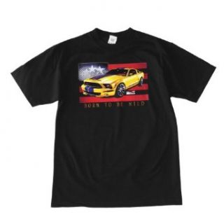 Ford Mustang   Born to Be Wild T Shirt   Black Clothing