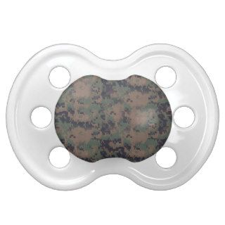 Military Digital Woodland Background Baby Pacifiers
