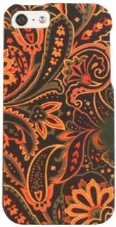 Cell Armor I5 SNAP TE561 Snap On Case for iPhone 5   Retail Packaging   Flowers on Dark Green Cell Phones & Accessories