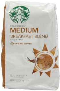 Starbucks Breakfast Blend Coffee, Ground, 12 Ounce Bags (Pack of 3) (Package may vary)  Grocery & Gourmet Food