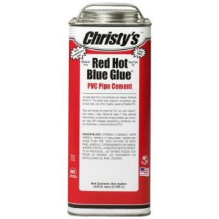Christys 128 oz. PVC Red Hot Blue Glue Cement (Case of 6) RH.RHBV.1
