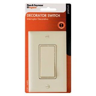 Pass & Seymour TM873ICCC5WP 3 Way Premium Grade Decorator Quiet Switch, 120/277V, 15 Amp, Ivory   Wall Light Switches  
