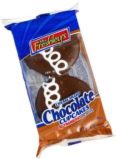 Mrs. Freshley's Creme Filled Chocolate Cupcake, Twin Pack (Pack of 36)  Snack Food  Grocery & Gourmet Food