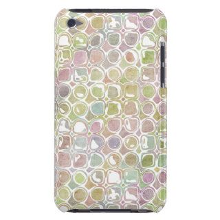 Grunge Retro Distressed Circle & Square Pern iPod Touch Case
