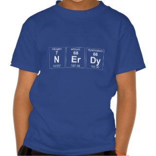 Nerdy Elements. Periodic Table T Shirt