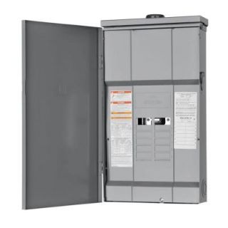 Square D by Schneider Electric Homeline 200 Amp 12 Space 12 Circuit Outdoor Main Lugs Load Center HOM12L200RB