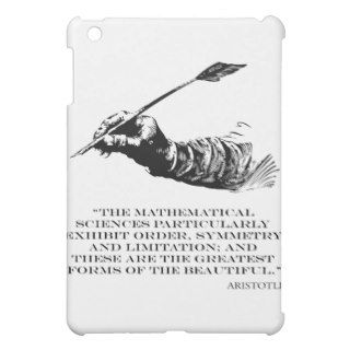 Aristotle Quote   Beauty of Math Quotes Sayings iPad Mini Case