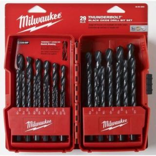 Milwaukee Thunderbolt Black Oxide Drill Bit Set (29 Piece) 48 89 2802
