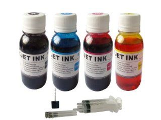 NDTM Brand Dinsink 4 X 100ml Pigment Black and Dye Tri Color Refill Ink Kit for HP 88 901 564 920