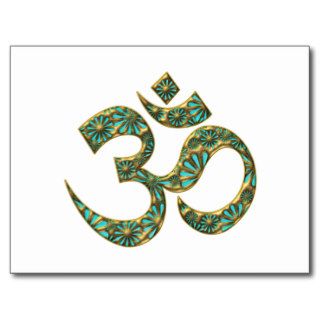 Holy OM (AUM   I AM)   spiritual symbol Post Card