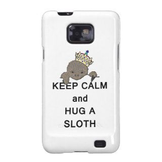 Keep Calm and Hug a Sloth Meme Galaxy SII Covers