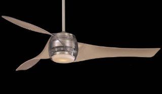 58 Inch Liquid Nickel & Translucent Artemis Ceiling Fan    