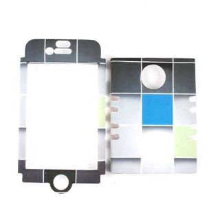 Cell Armor IPHONE4G RSNAP TE549 Snap On Case for iPhone 4/4S   Retail Packaging   Black/White/Blue/Green Squares Cell Phones & Accessories