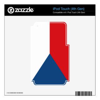 Czech Republic Flag Skin For Any iPod iPod Touch 4G Skin