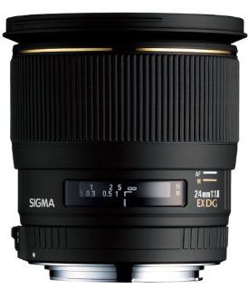 Sigma 24mm f/1.8 EX DG Aspherical Macro Large Aperture Wide Angle Lens for Canon SLR Cameras  Camera Lenses  Camera & Photo