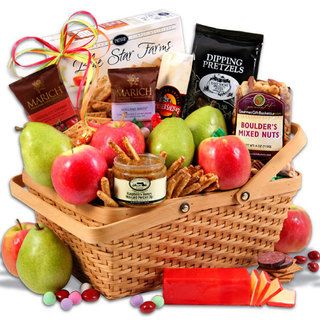 Nature's Picnic Fruit Gift Basket Gourmet Food Baskets