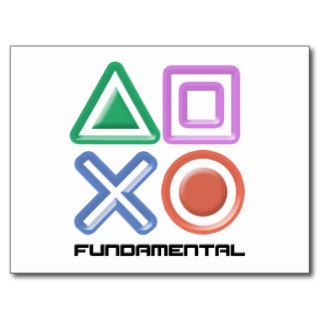 Fundamental Game Symbols Postcards