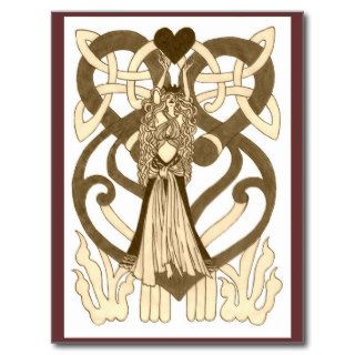 Celtic Queen of Hearts Post Cards