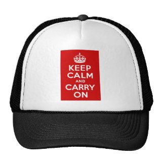 Keep Calm and Carry On Hat