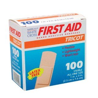White Cross Tricot Bandage Strips 1'' X 3'' 100/box Health & Personal Care
