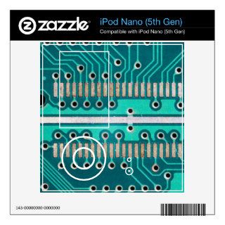 Blue Green Circuit Board   Electronics Photography iPod Nano 5G Skins
