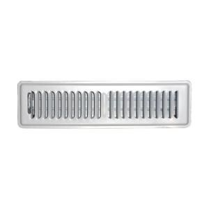 SPEEDI GRILLE 2 in. x 12 in. White Floor Vent Register with 2 Way Deflection SG 212 FLW