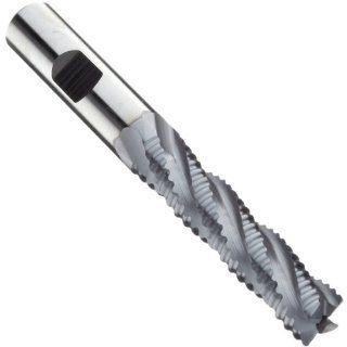 Niagara Cutter 69333 Cobalt Steel Square Nose End Mill, Inch, Weldon Shank, TiCN Finish, Roughing Cut, Non Center Cutting, 30 Degree Helix, 8 Flutes, 5.75" Overall Length, 2.000" Cutting Diameter, 2.000" Shank Diameter Industrial & Scie