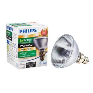 Philips 60W Equivalent Halogen PAR38 Flood Light Bulb 421289