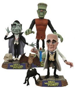 Mad Monster Party Rankin Bass Diamond Select Set of 3 Dracula, Frankenstein "Fang and The Baron Boris Karloff Toys & Games