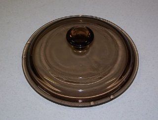 Corning Pyrex Amber Round Replacement Lid P81C  Cookware Lids  