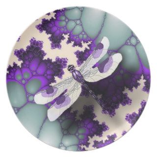 Purple Dragonfly Plate