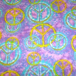 Quilting Peace Signs 553 V Purple Fabric