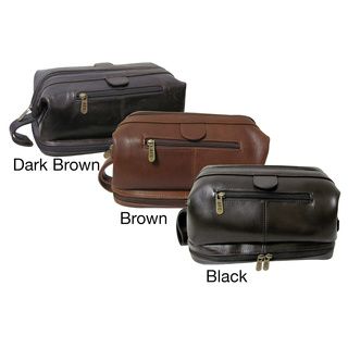 Amerileather Men's Leather Toiletry Bag Amerileather Toiletry Bags