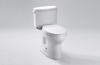 TOTO CST454CEF 51 Drake II 2 Piece Toilet with Elongated Bowl and with Out Sanagloss, Ebony   Two Piece Toilets  