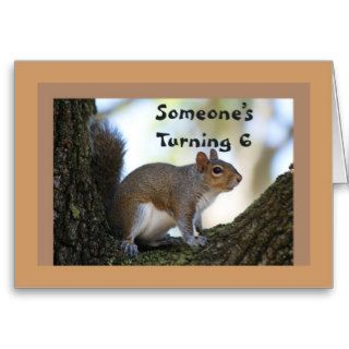 Sixth Birthday, Squirrel Card